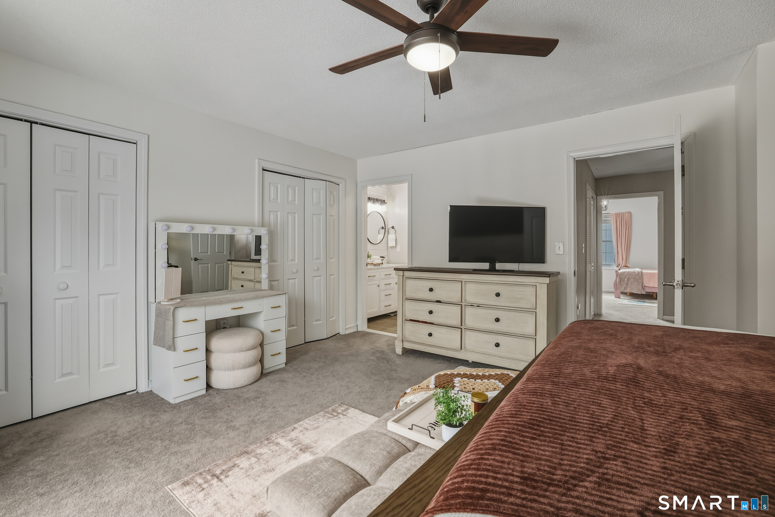 20 Wolf Hill Road, Unit 1A Wolcott, CT 06716 - Photo 19 of 36 Double closets and view of the primary bathroom