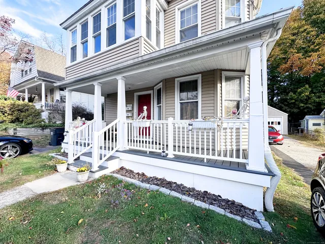 a house view with a garden space