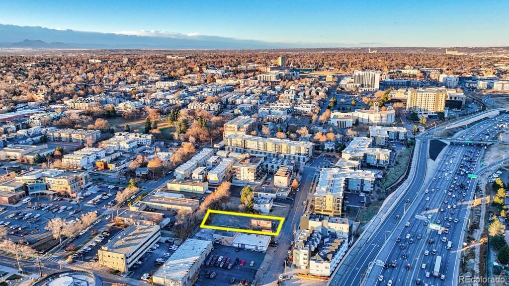 2055 Bryant Street Denver, CO 80211 - Photo 8 of 12 an aerial view of a city with lots of residential buildings