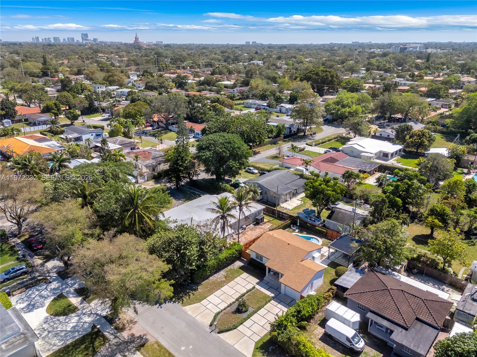 6376 Southwest 20th Street Miami, FL 33155 - Photo 33 of 42 an aerial view of a city with lots of residential buildings