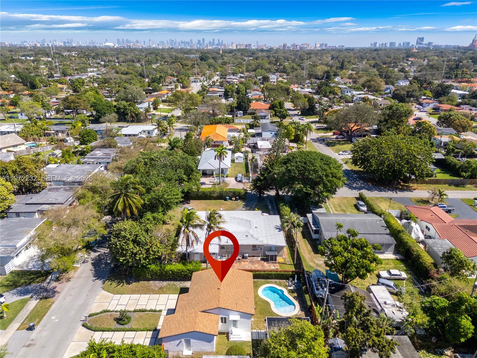 6376 Southwest 20th Street Miami, FL 33155 - Photo 34 of 42 an aerial view of a city