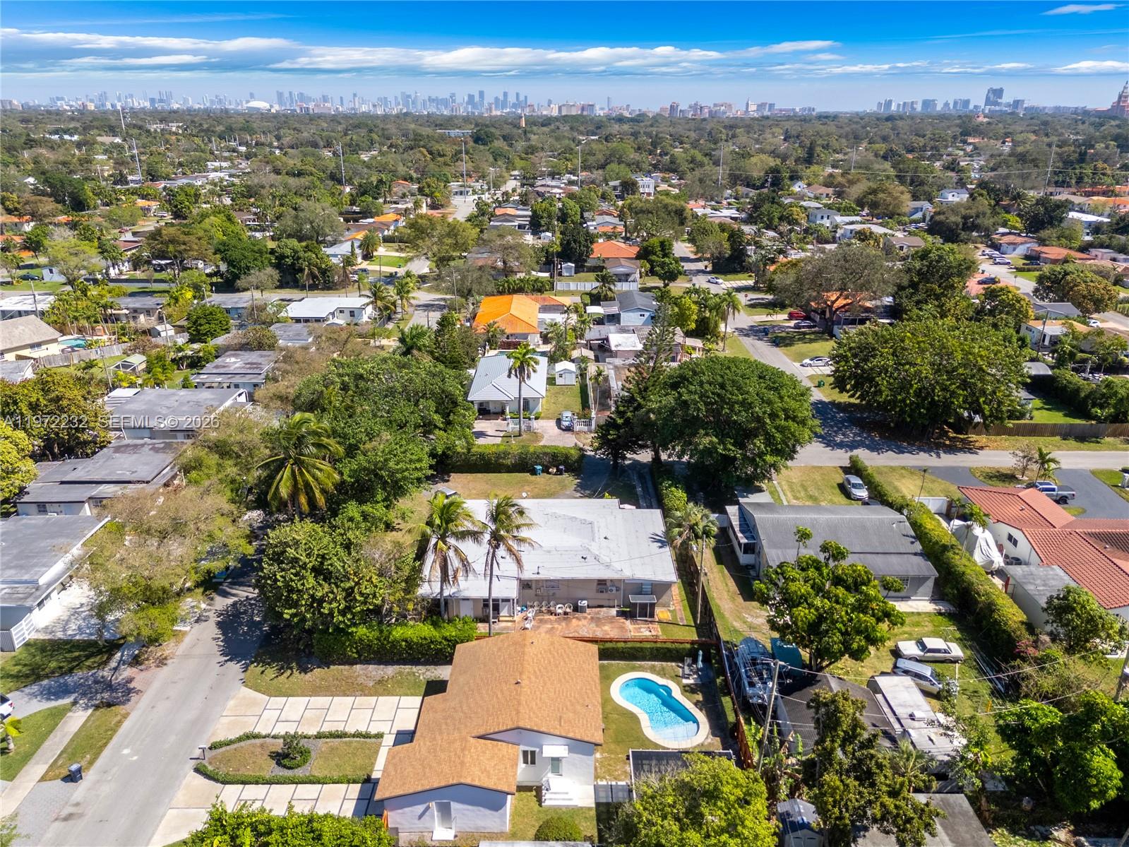 6376 Southwest 20th Street Miami, FL 33155 - Photo 35 of 42 an aerial view of a city with lots of residential buildings
