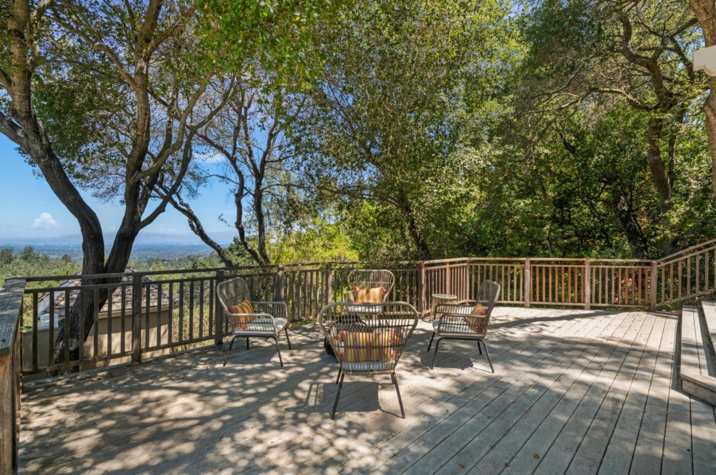 14113 Pike Road Saratoga, CA 95070 - Photo 68 of 78 a view of a chair and table on the wooden floor