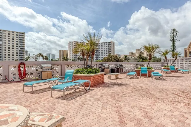 a view of a city with tall buildings