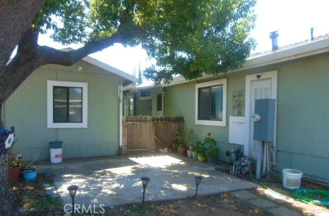 a view of outdoor space and front view of a house