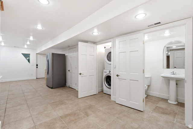 3027 Homestead Road Park City, UT 84098 - Photo 45 of 62 Spacious utility area featuring neutral tile flooring and recessed lighting