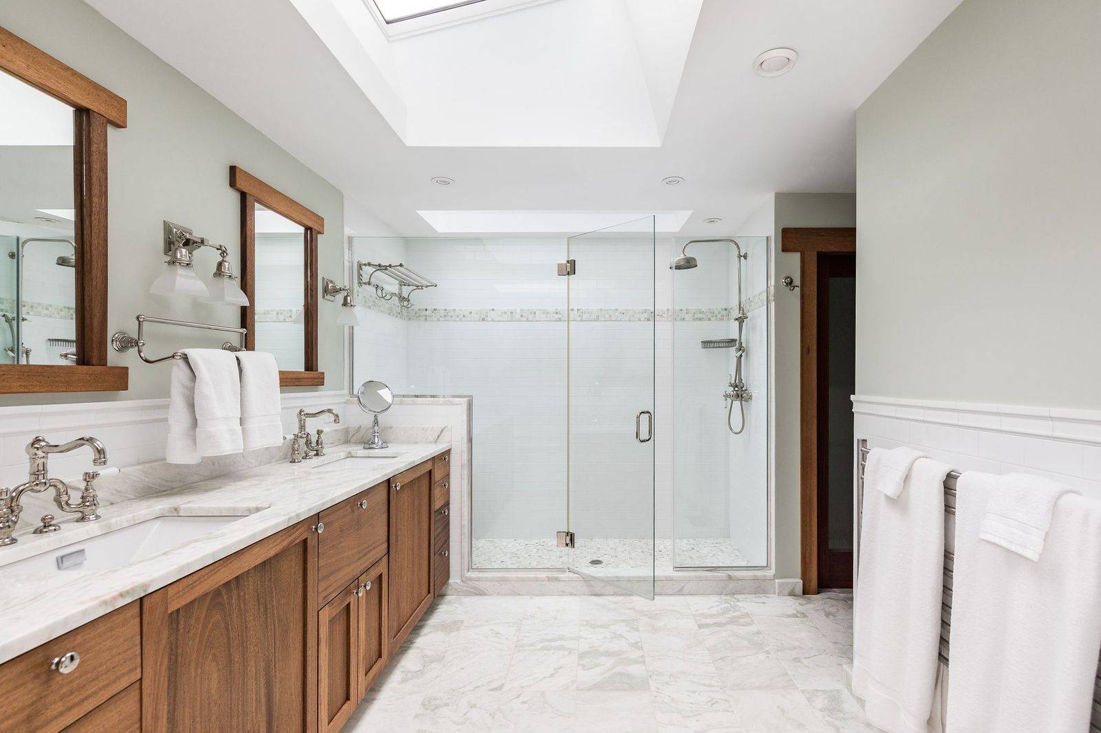 30 East Hollow Road East Hampton, NY 11937 - Photo 10 of 29 a spacious bathroom with a double vanity sink mirror and double
