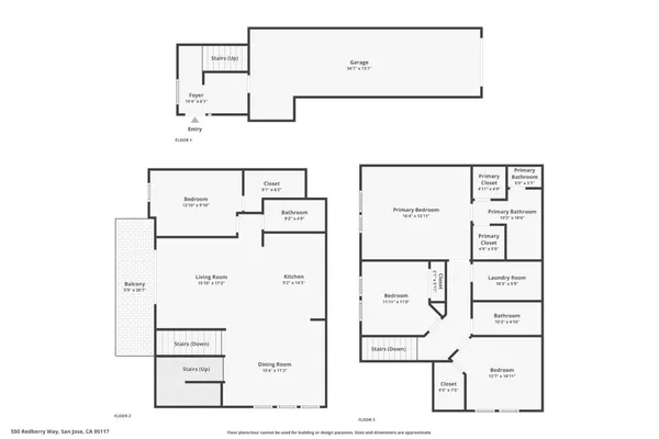 $1,850,000 | 550 Redberry Way, San Jose, CA 95117