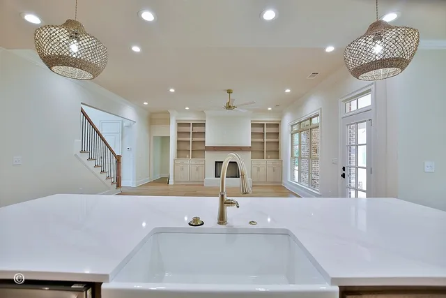 a view of hall with furniture