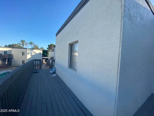 a view of a house with wooden floor