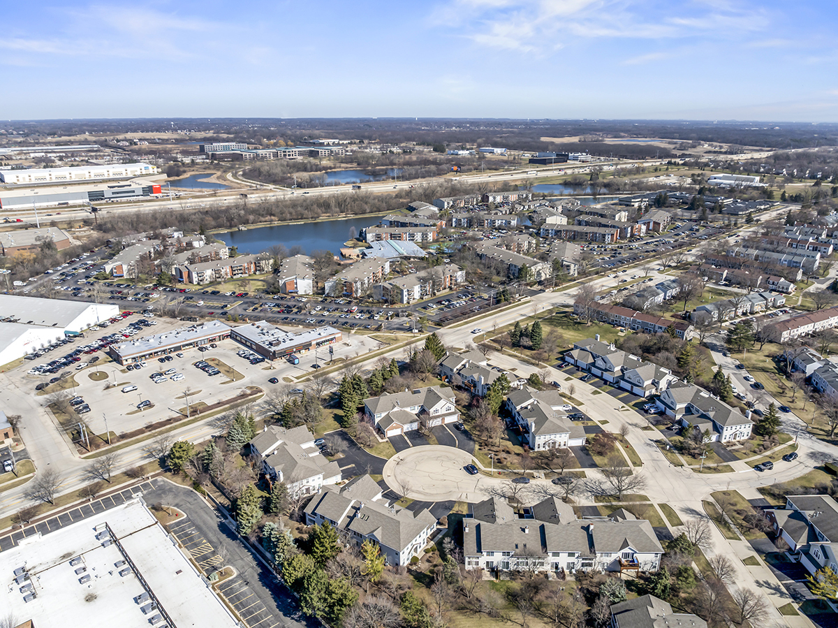 2280 Briar Court Hoffman Estates, IL 60169 - Photo 30 of 36 an aerial view of a city with ocean view