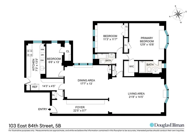 $2,495,000 | 103 East 84th Street, Unit 5B | Upper East Side