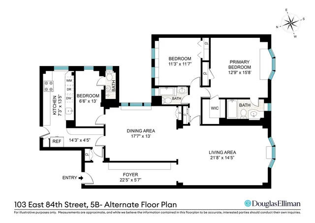$2,495,000 | 103 East 84th Street, Unit 5B | Upper East Side