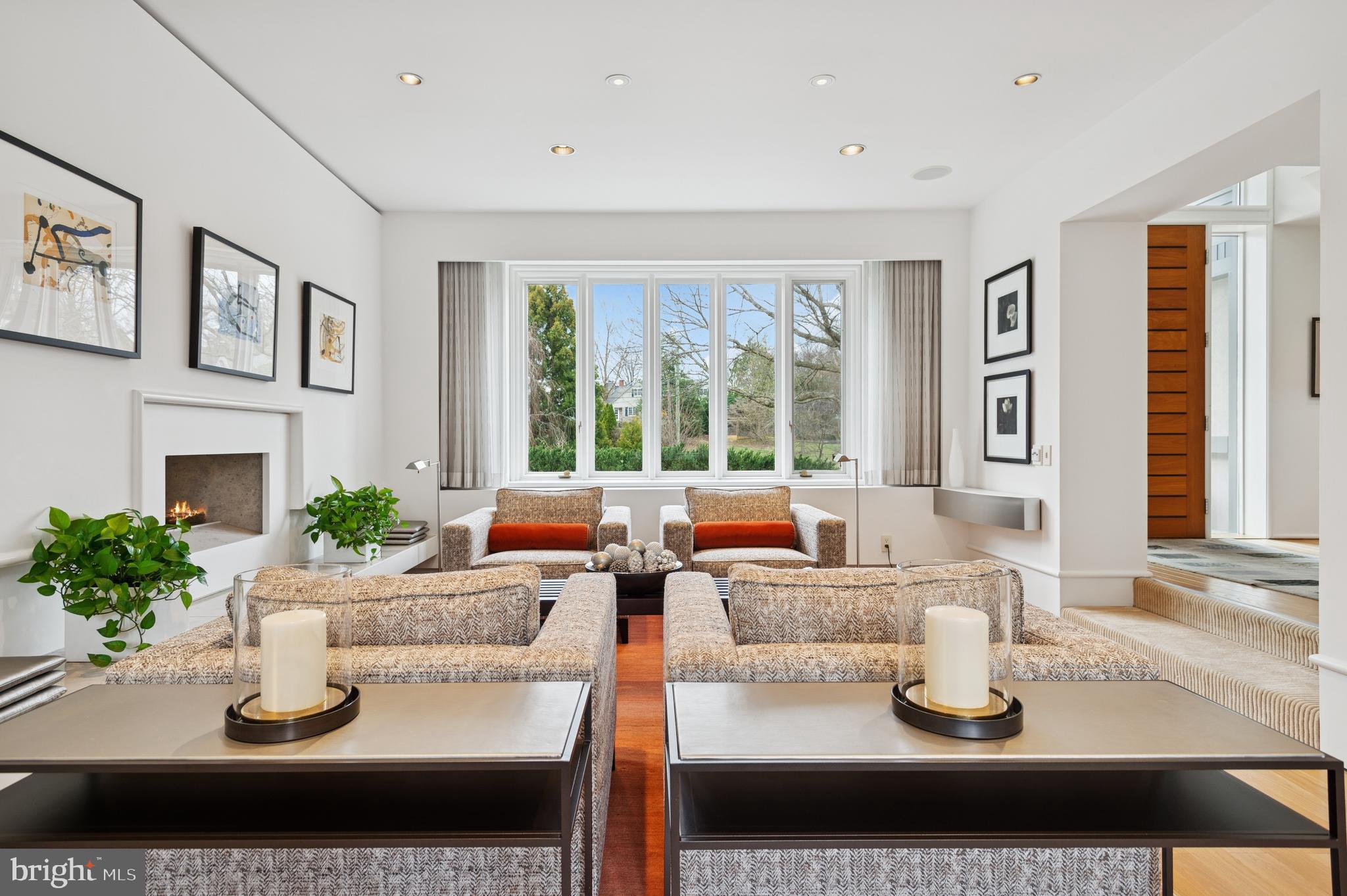 95 Lane Of Acres Haddonfield, NJ 08033 - Photo 15 of 114 a living room with furniture fireplace and a large window