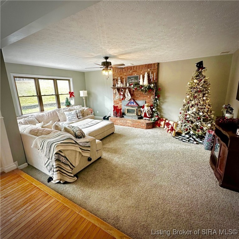 1625 Old State Road Henryville, IN 47126 - Photo 16 of 72 Family Room with Wood Burning Stove