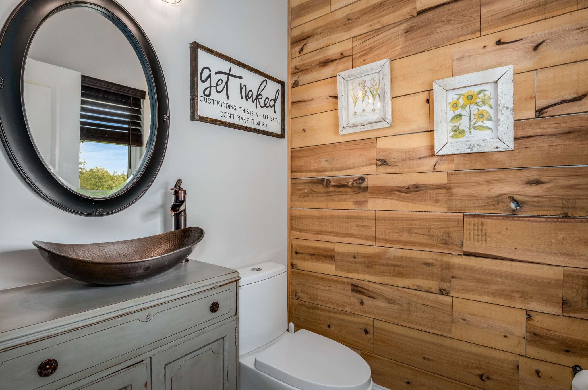 3880 Murray-Kittrell Road Readyville, TN 37149 - Photo 26 of 59 Rustic barn wood and a unique vessel sink really give this half bath character