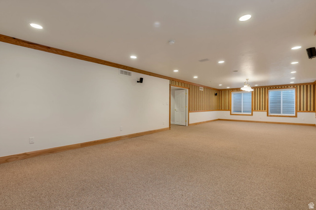 1092 Tithing Ridge Drive Riverton, UT 84065 - Photo 18 of 25 HUGE family room with billiard lighting