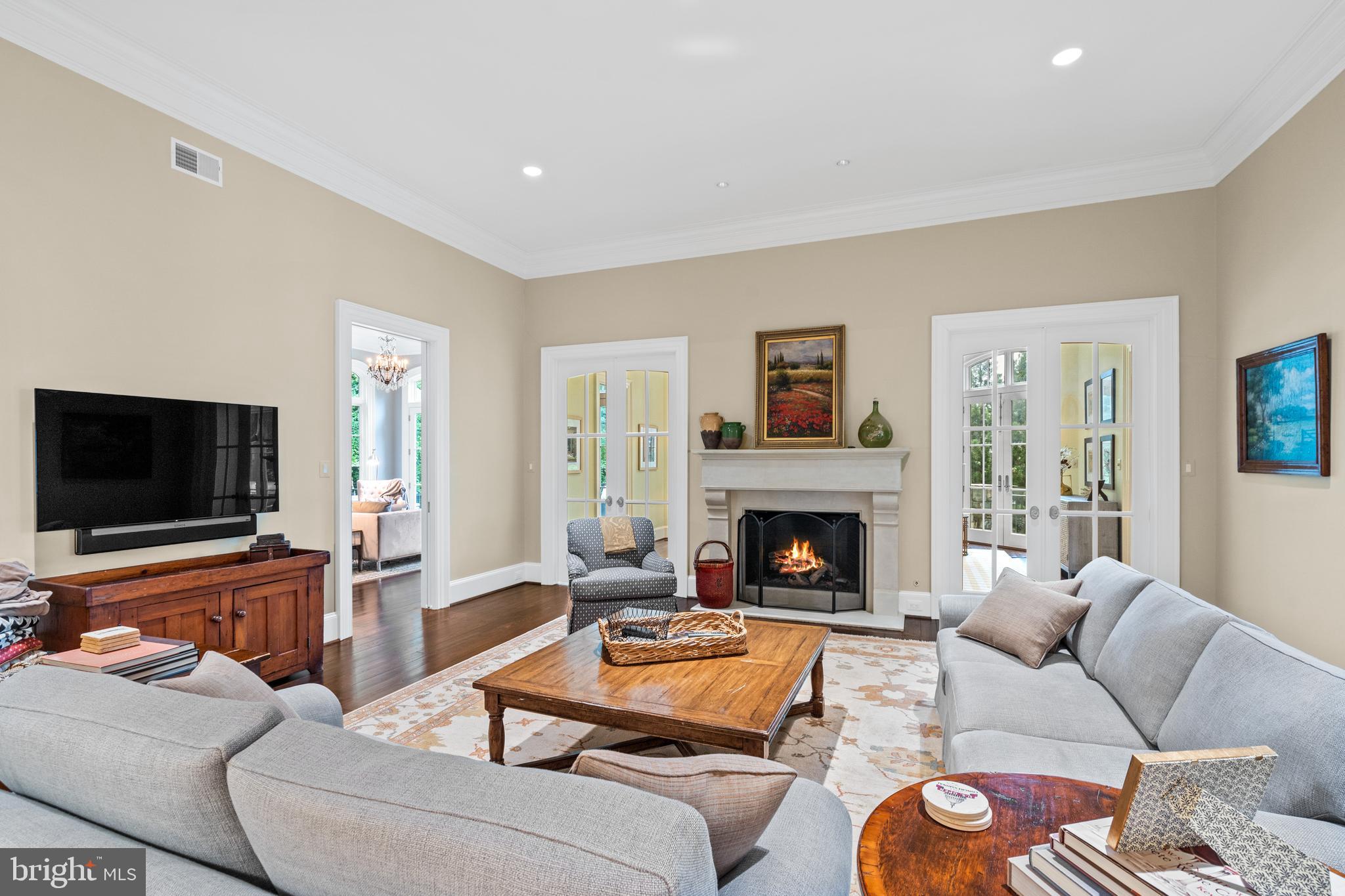 1160 Chain Bridge Road McLean, VA 22101 - Photo 18 of 57 Family room features a fireplace