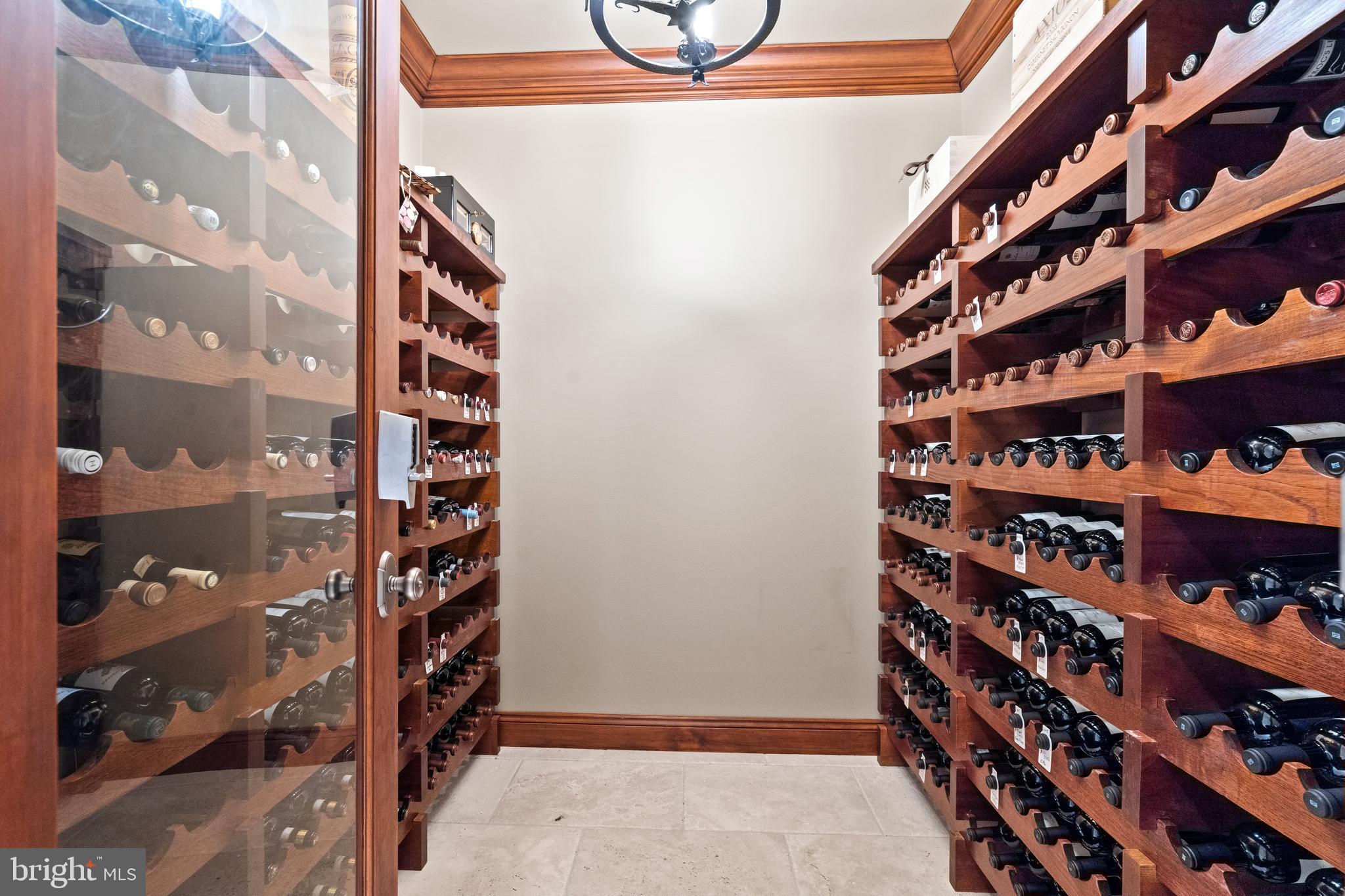 1160 Chain Bridge Road McLean, VA 22101 - Photo 47 of 57 Wine cellar accommodates 300+ bottles