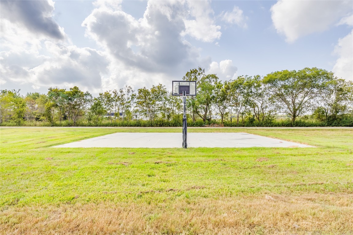 4227 Old Chocolate Bayou Road Manvel, TX 77578 - Photo 8 of 45 a view of a swimming pool and lake