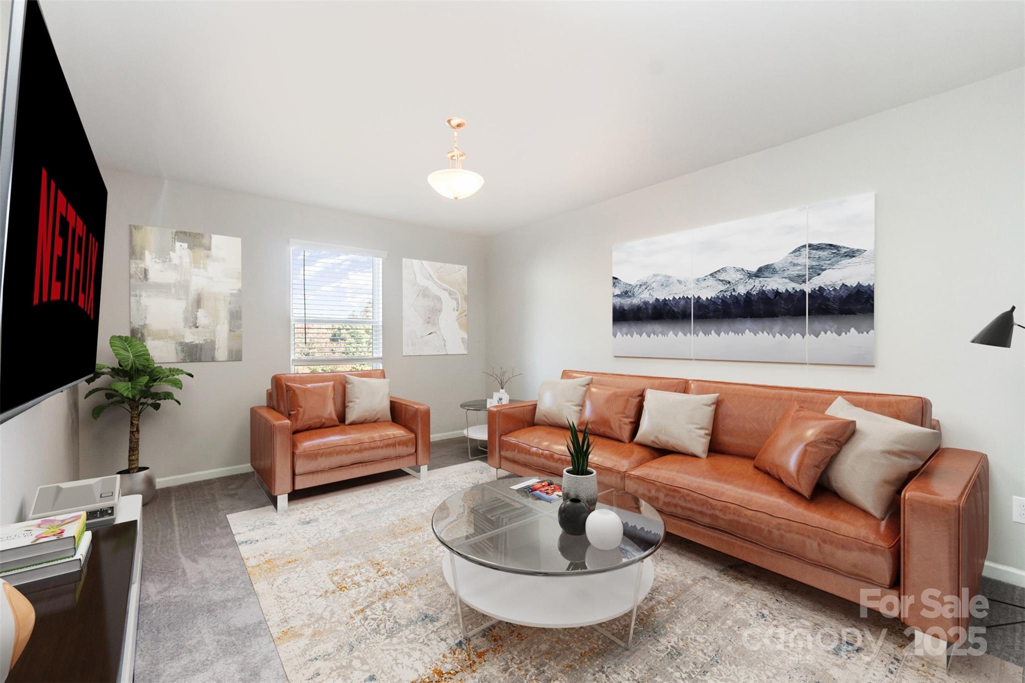 423 Crisfield Court York, SC 29745 - Photo 30 of 45 a living room with furniture and a flat screen tv