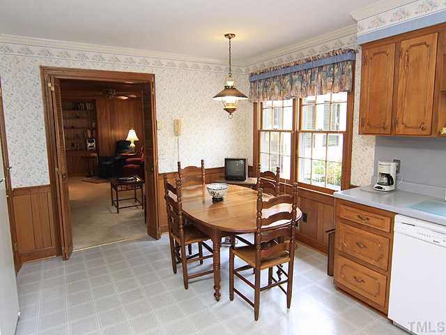 5100 Rembert Drive Raleigh, NC 27612 - Photo 6 of 16 A wonderful eat-in space to begin a sunny day. A newer wallpaper selection and light fixture would change to whole feel of this space. Breakfast Area
