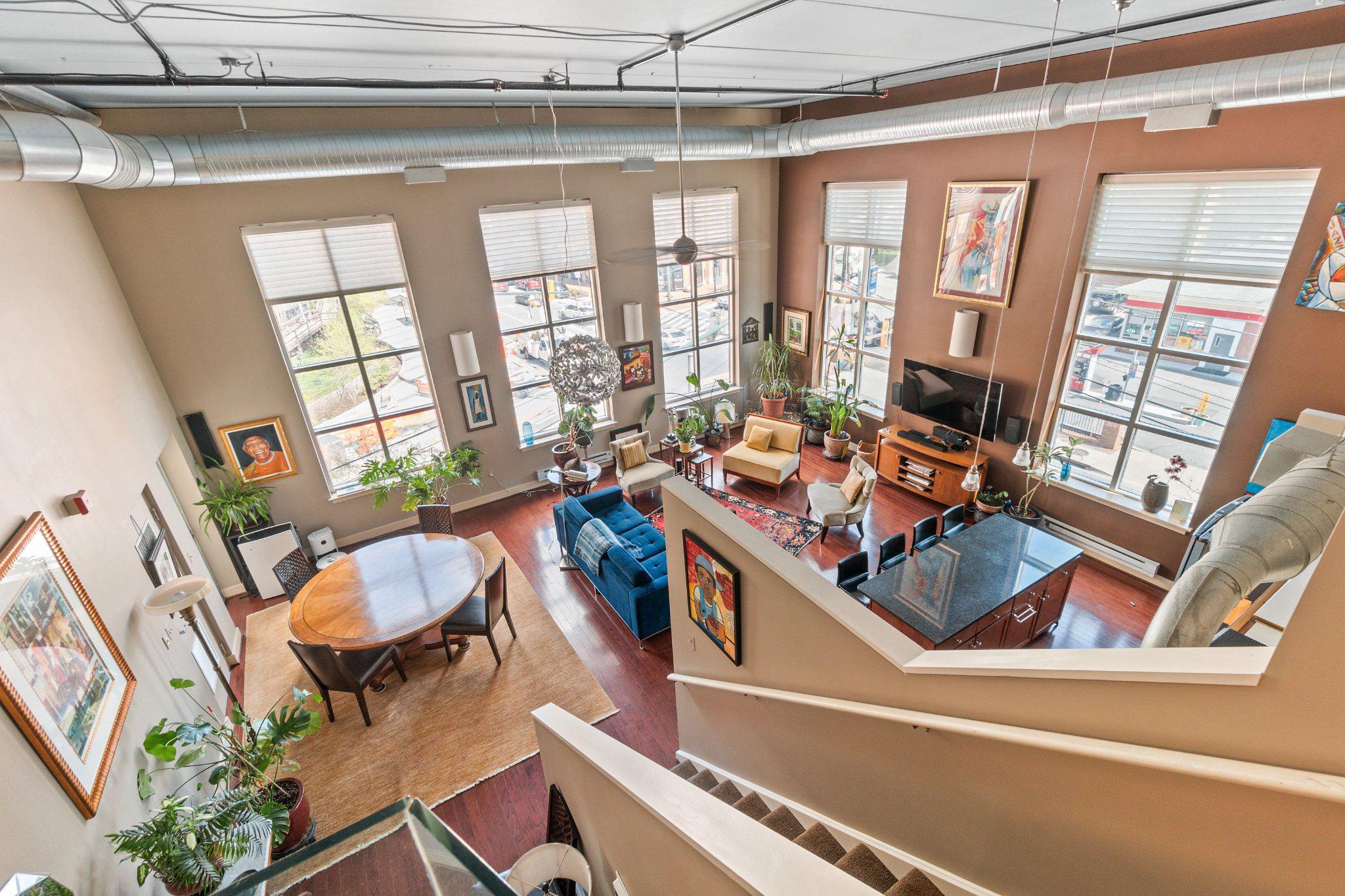 900 Bonifant Street, Unit C Silver Spring, MD 20910 - Photo 17 of 43 View to Living Space from Loft