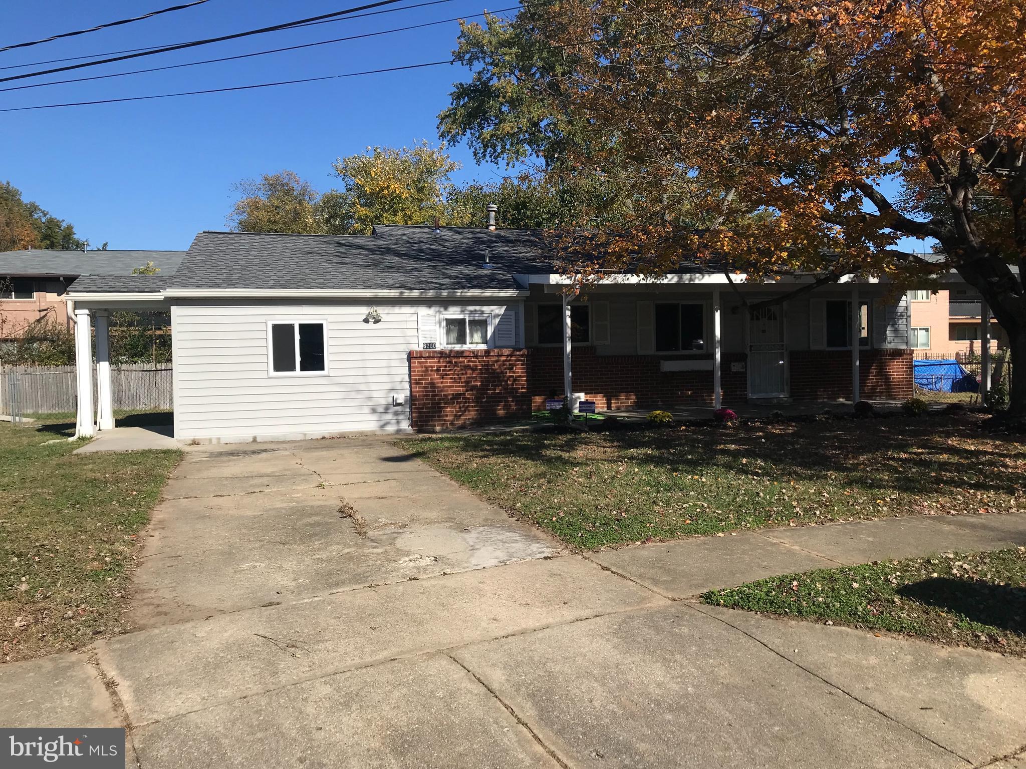 6200 Auth Road Suitland, MD 20746 - Photo 2 of 49 Brick/siding Front of home. Side entrance.