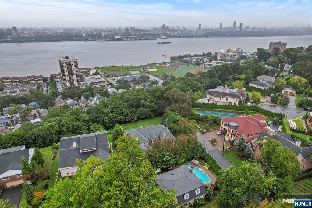 1 Euclid Road Fort Lee, NJ 07024 - Photo 50 of 50 an aerial view of a city with lake view