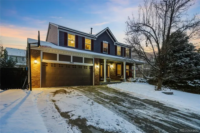 a front view of a house