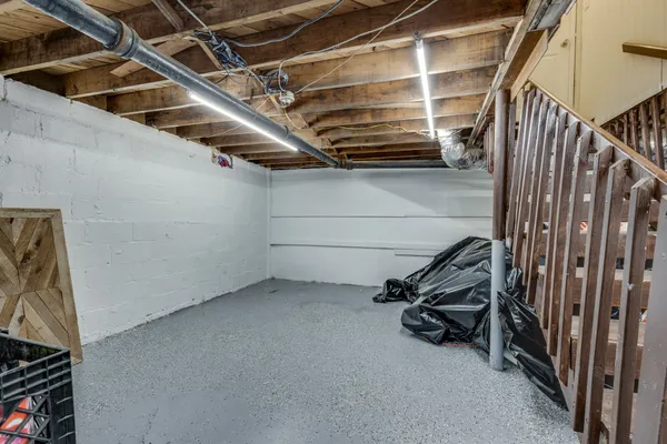 a view of storage and utility room