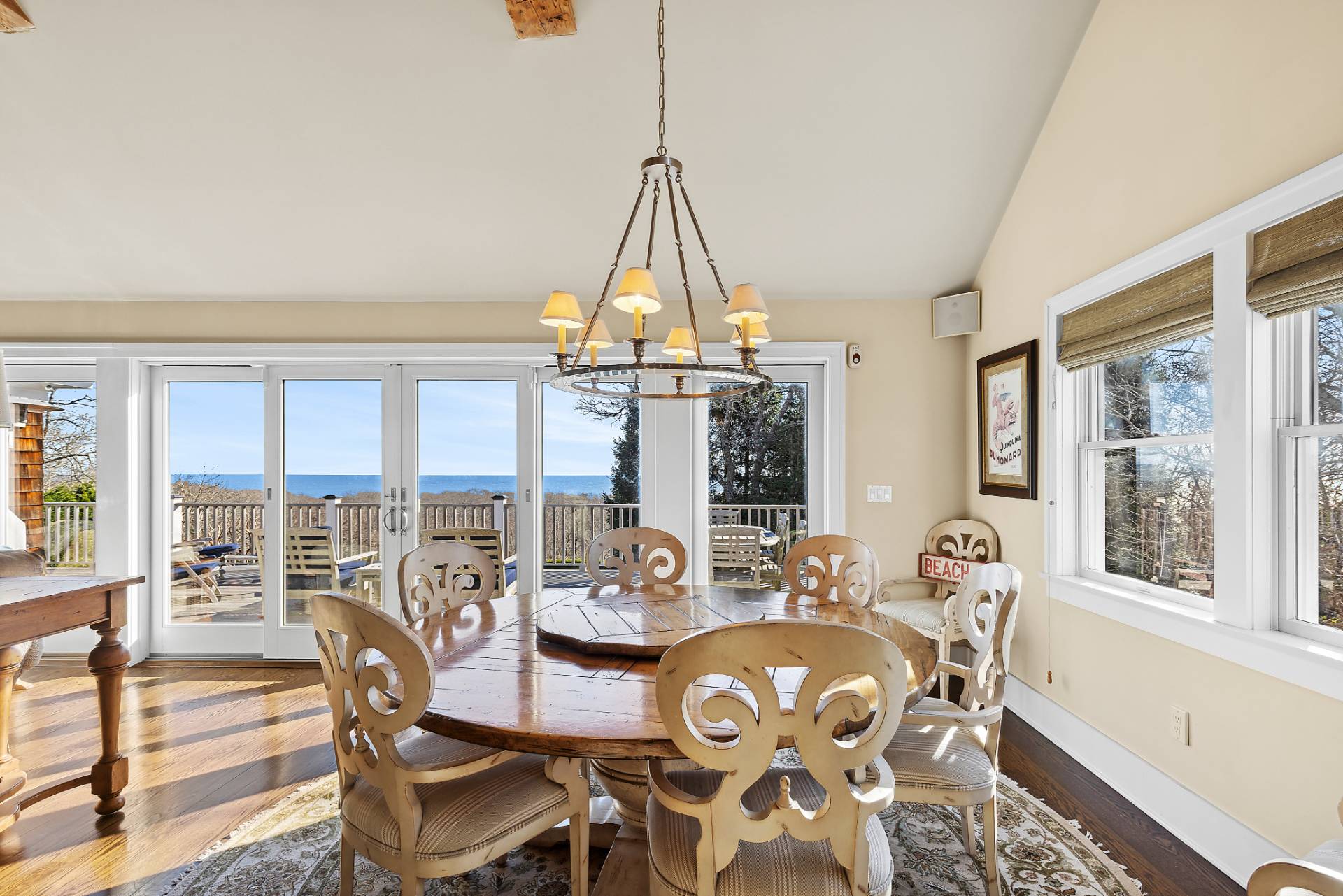 23 Sycamore Lane Montauk, NY 11954 - Photo 5 of 33 a view of a dining room with furniture window and outside view