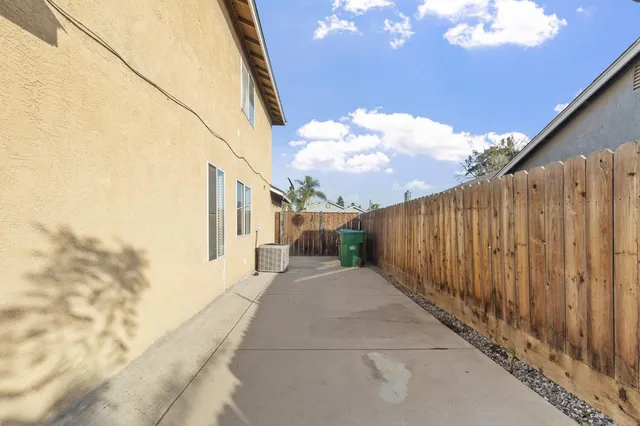 a view of a pathway of a building