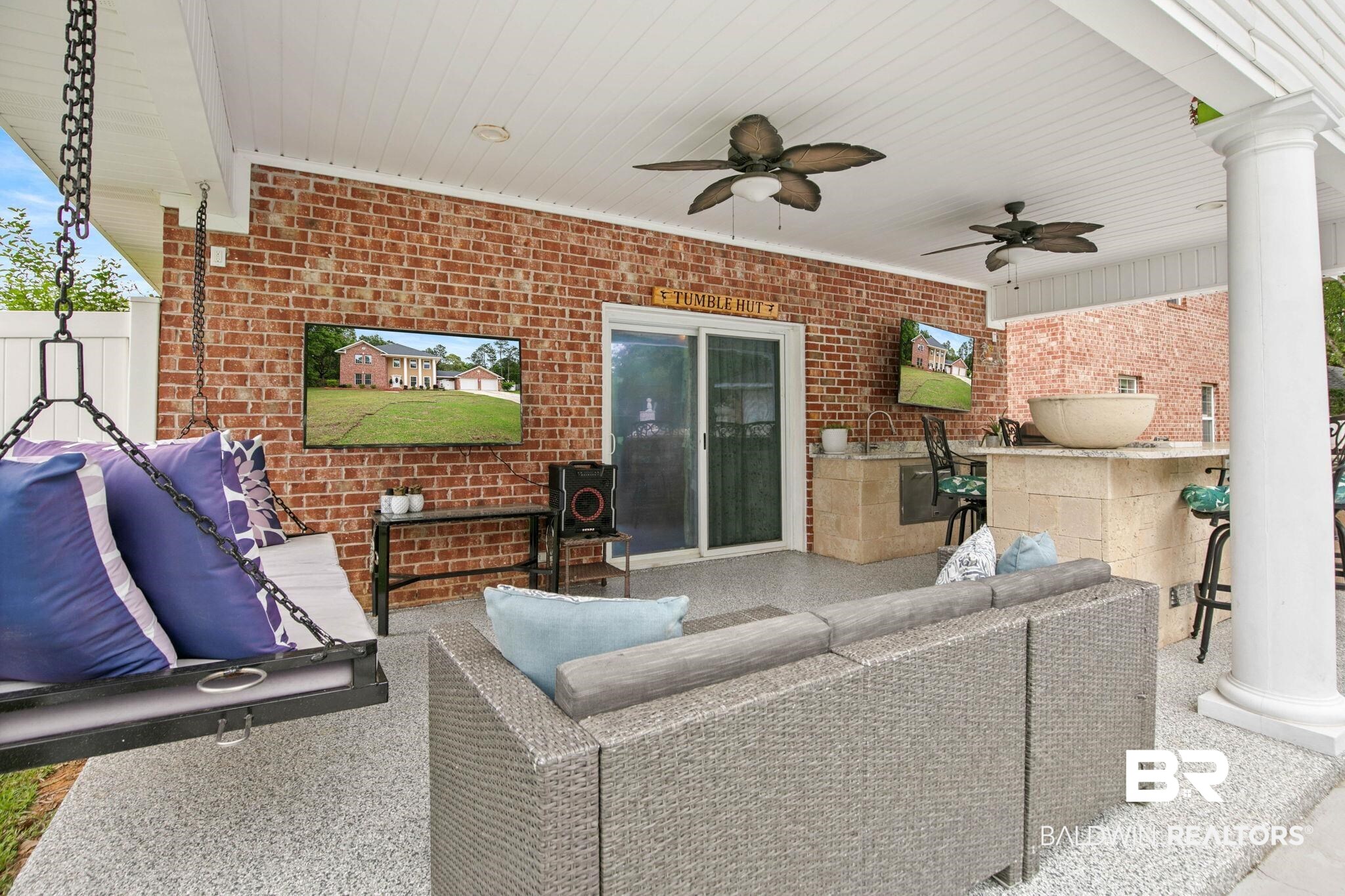 2 Speckle Trout Route Daphne, AL 36527 - Photo 41 of 61 View of patio featuring ceiling fan and an outdoor living space