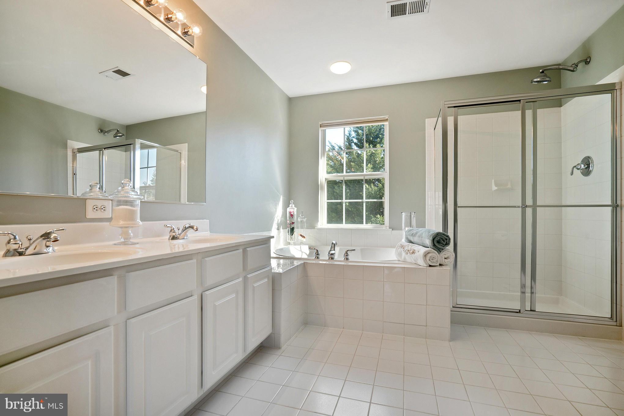 14202 Brass Wheel Road Boyds, MD 20841 - Photo 16 of 27 a bathroom with a tub sink and mirror