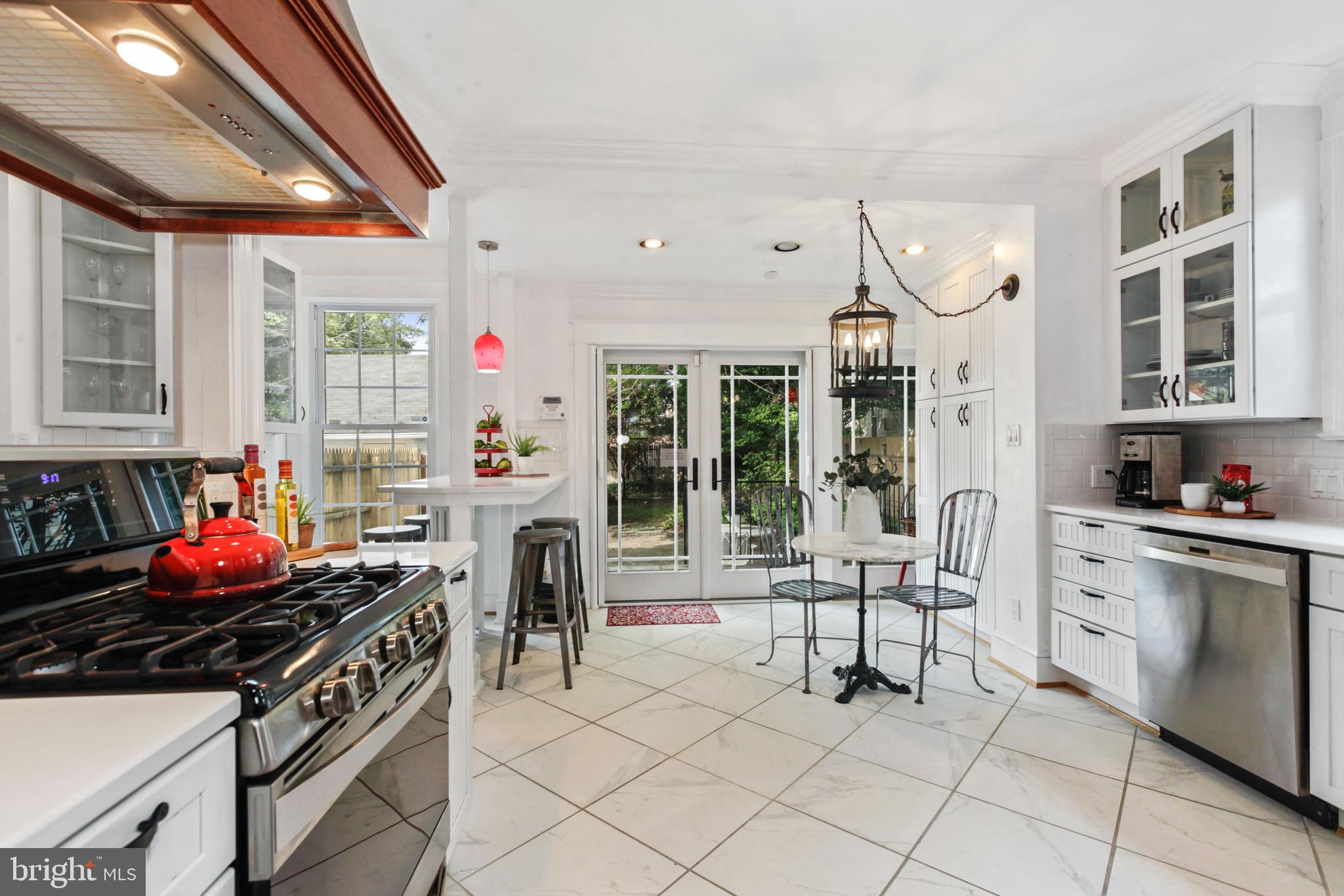 6108 River Road Bethesda, MD 20817 - Photo 10 of 41 Kitchen opens to patio