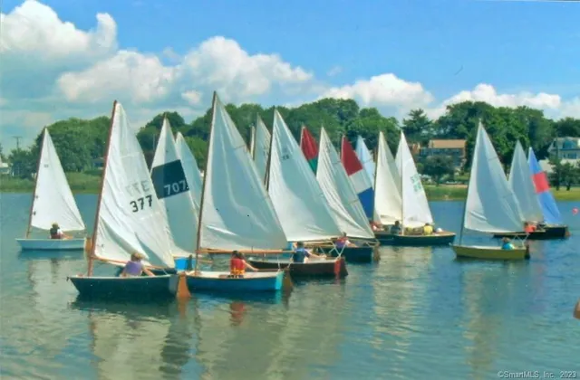 a view of lake and green space