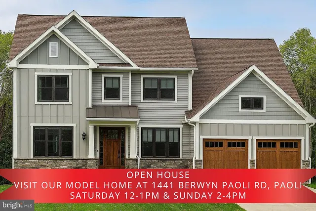 a view of a house with red door