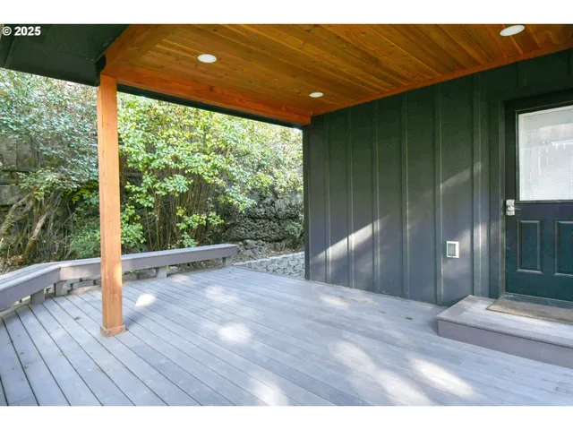 a view of outdoor space with seating