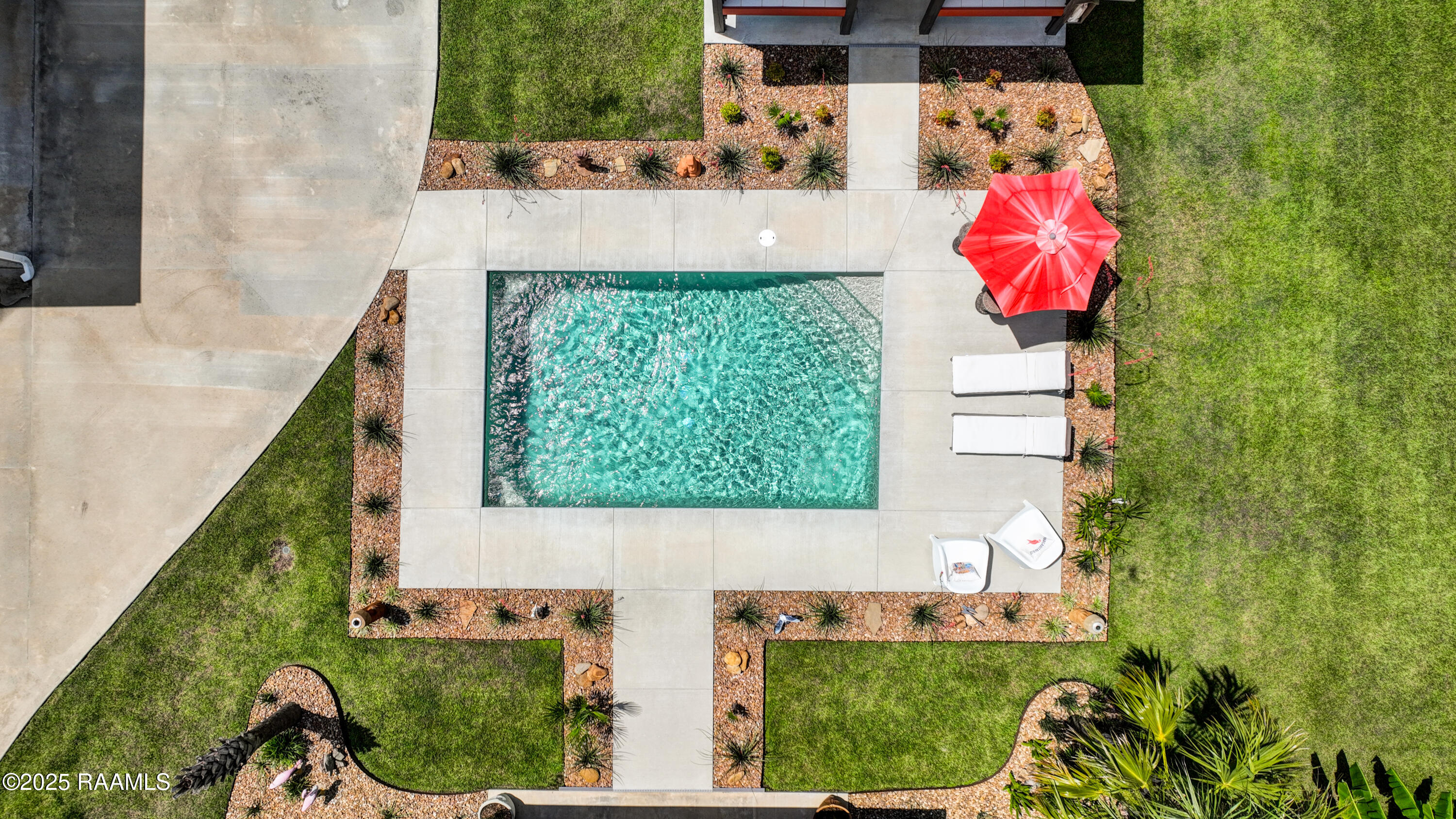 3703 Daspit Road New Iberia, LA 70563 - Photo 33 of 43 Aerial Pool View