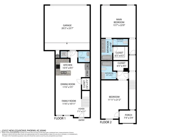 a view of an empty room with kitchen and a chandelier fan