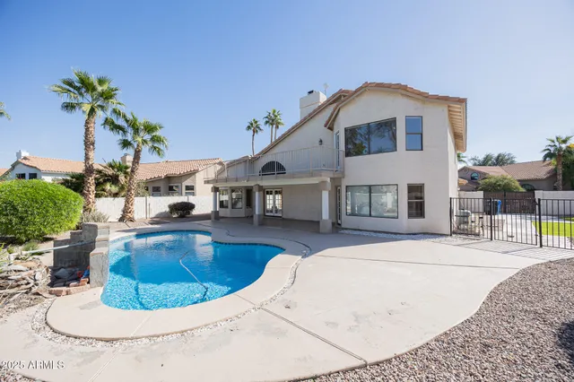 a view of a house with a patio