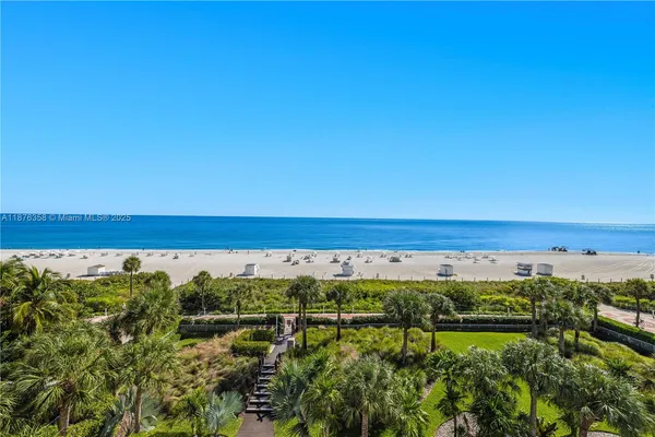 a view of a lake with a city