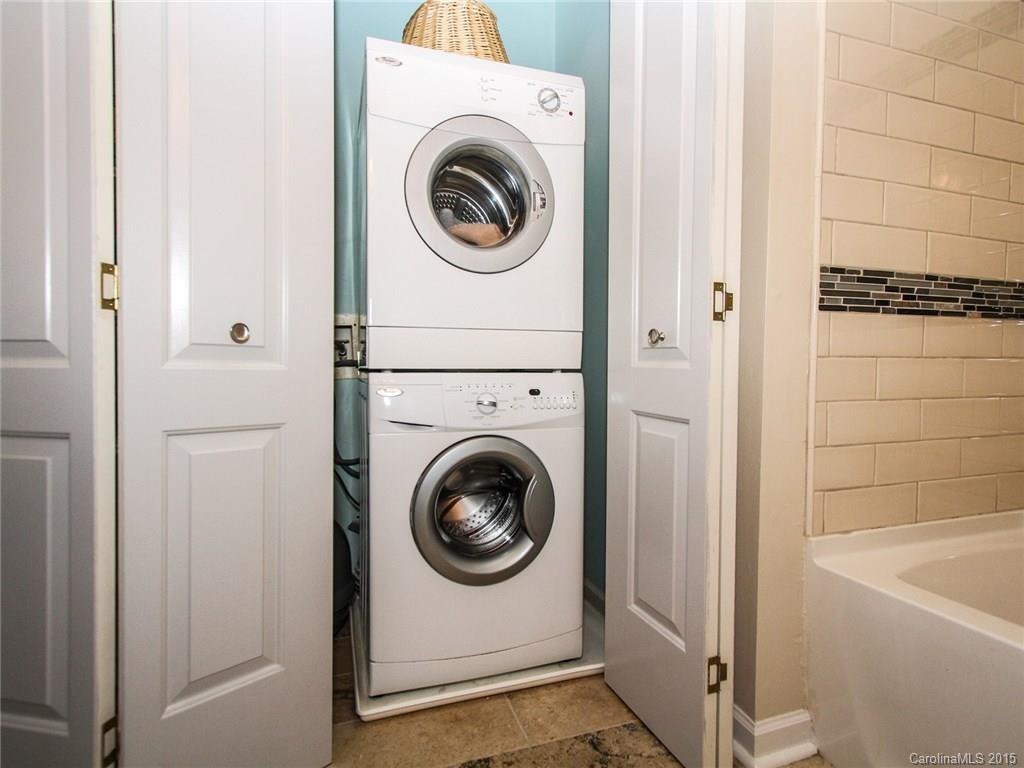 318 Queens Road, Unit 5 Charlotte, NC 28204 - Photo 18 of 24 a utility room with dryer and washer