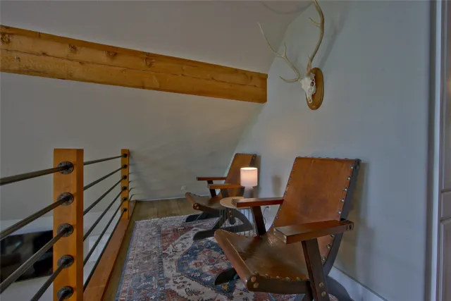 a kitchen that has a stove and a microwave