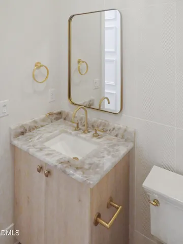 a small space with shelf