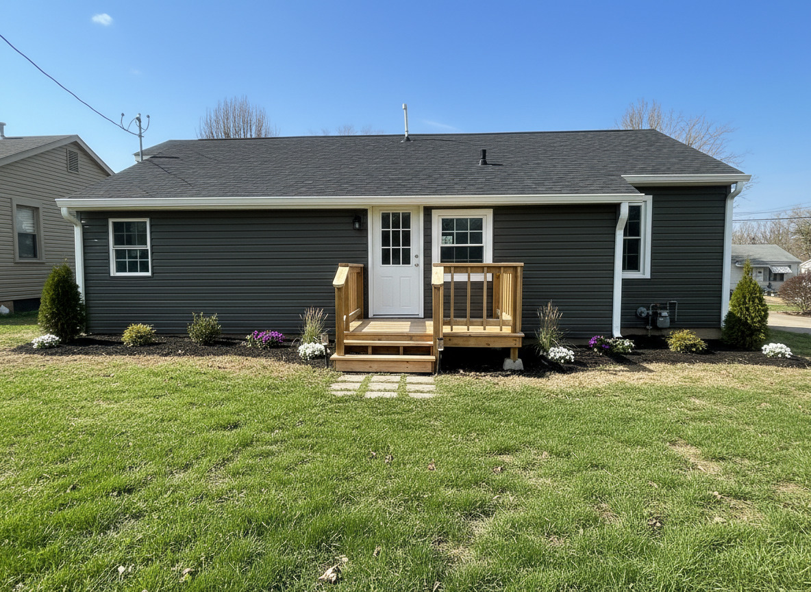 528 West 20th Street Metropolis, IL 62960 - Photo 2 of 26 a view of a house with a yard and lawn chairs with a fire pit