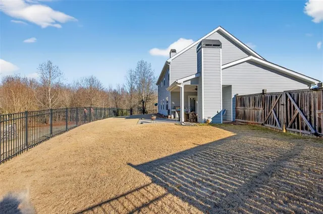 a aerial view of a house