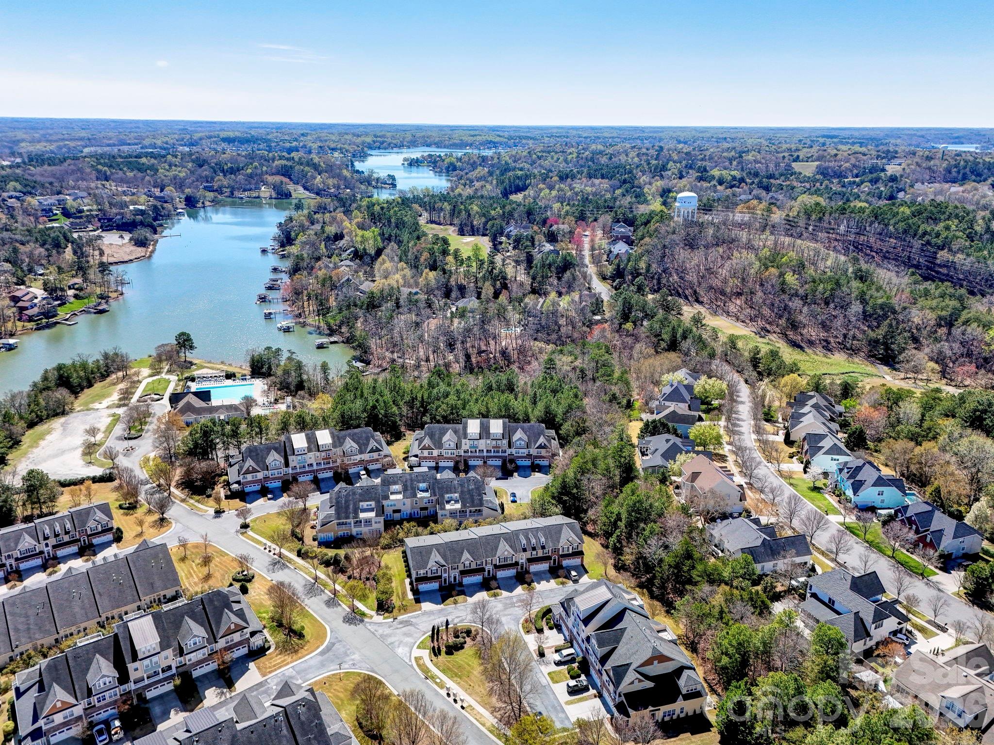 627 Sunfish Lane Tega Cay, SC 29708 - Photo 42 of 42 an aerial view of a city with lots of residential buildings
