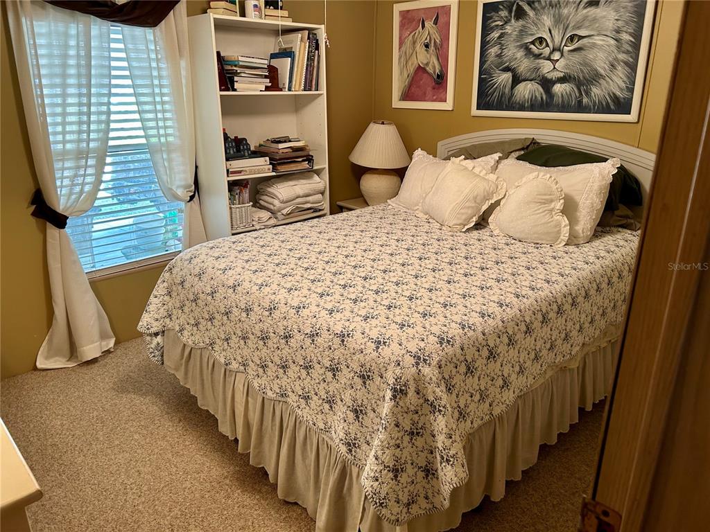 25646 Bass Road Astor, FL 32102 - Photo 17 of 48 a bedroom with a bed and a walk in closet